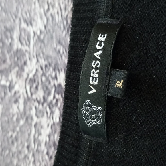 Versace Wool Chain Pattern Shirt/Sweater 26/11/1973 Ittierre - Picture 2 of 9